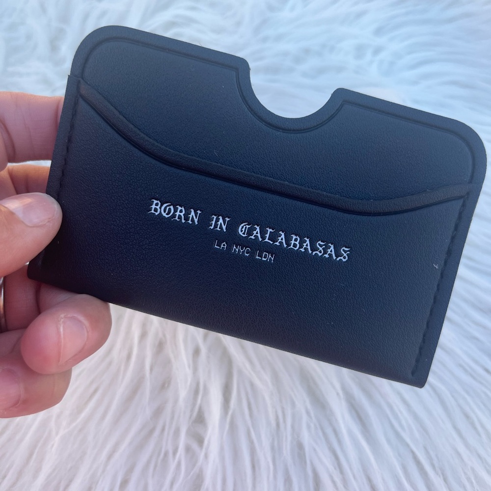 Born in Calabasas card holder